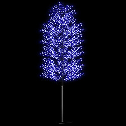 Avis vidaXL Sapin de Noël 2000 LED bleu Cerisier en fleurs 500 cm