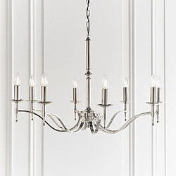 Interiors 1900 Suspension 8 ampoules Stanford, nickel