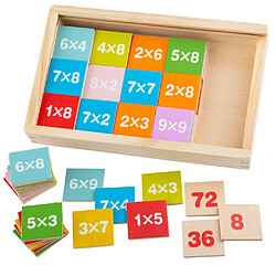 Bigjigs Toys Boîte de table de multiplication en bois