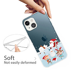 Coque en TPU antichoc, motif de Noël, antichute pour votre iPhone 14 Plus - Neige de Noël