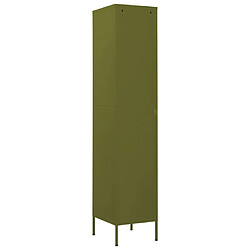 Acheter vidaXL Armoire à casiers Vert olive 35x46x180 cm Acier