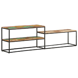 Acheter Maison Chic Meuble TV scandinave - Banc TV pour salon 180x30x50 cm Bois de récupération massif -MN94303