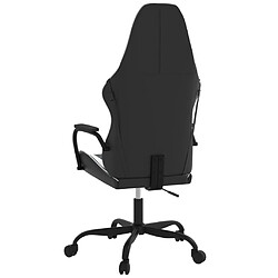 Acheter vidaXL Chaise de jeu de massage Noir et blanc Similicuir