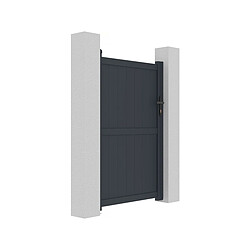 Acheter Habitat Et Jardin Portillon aluminium Maurice - 101.2 x 155.9 cm - Gris