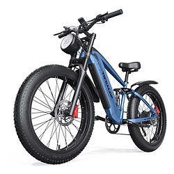 Avis Vélo électrique Tifgalop 26" pour adultes 48V 18Ah Batterie amovible 1000W Fat Bike - Bleu