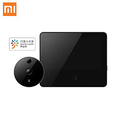 Xiaomi Mi Home Smart Cat Eye Door Mirror Camera Door Bell Universal(Le noir)