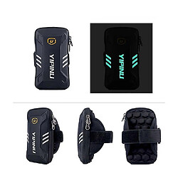 Acheter Universal Étui à brassard réfléchissant imperméable avec 2 compartiments Sport Running Walking Cycling Gym pour Qilive Smartphone Q4 5.0