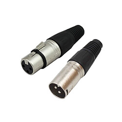 Acheter Fiche XLR Mâle 2 X 3 Broches Pour Fiche Adaptateur Convertisseur Est Jack 6.3mm Mâle