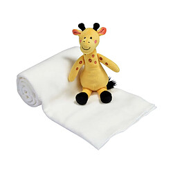 Toilinux Doudou et son plaid blanc - Girafe