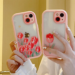 GUPBOO Étui pour iPhone11 Smoky girl tulip japonais et coréen étui pour téléphone portable anti-chute doux