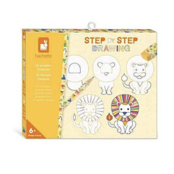 Juratoys-Janod Dessin Step by step 20 modeles animaux