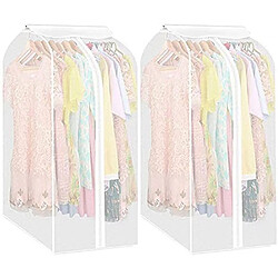 Universal 2 PIC Vêtements pour la maison Vêtements 3D transparents Sac à poussière Armoire polyvalente Sac de rangement pour vêtements