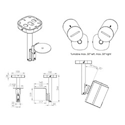 Avis Cavus Support plafond CPSE100B