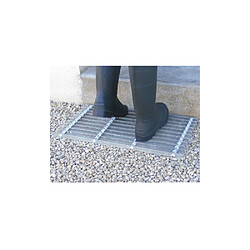 GUILLOUARD DISTRIBUTION Grille gratte pieds en acier galvanisé 60 x 30 cm.