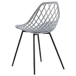 Beliani Chaise de salle à manger Set de 2 Gris clair CANTON pas cher