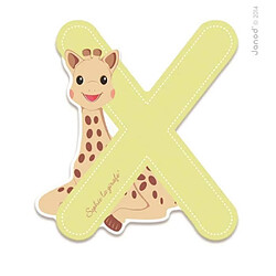 Lettre de l'alphabet Sophie la girafe X - Janod