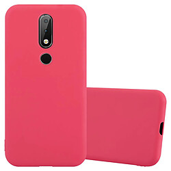 Cadorabo Coque Nokia 6.1 PLUS / X6 Etui en Rouge