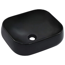 vidaXL Lavabo 44,5 x 39,5 x 14,5 cm Céramique Noir