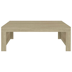 Acheter vidaXL Table basse Chêne sonoma 100x100x35 cm Bois d'ingénierie