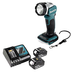 Makita DML 802 RG lampe sans fil pour batterie 14,4 et 18 V + 2x batterie 6,0 Ah + chargeur