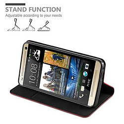 Acheter Cadorabo Coque HTC ONE M7 Etui en Rouge