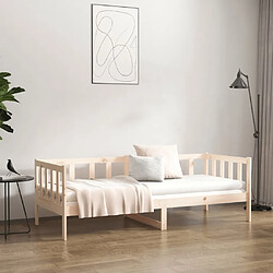 Acheter Maison Chic Lit de jour, Lit de repos pour Salon Chambre,Canapé-lit,Lit d'invité 90x190 cm Bois de pin massif -MN61506