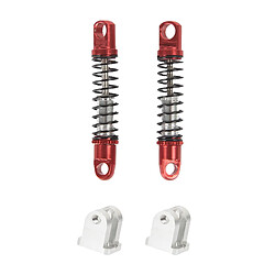 Avis 2x Amortisseur Avant RC Pour Pièces De Buggy Tout-terrain De Voiture WPL D12 RC Rouge