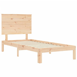 Acheter vidaXL Cadre de lit sans matelas 90x200 cm bois de pin massif