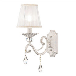 MAYTONI Applique Bougie Blanche avec Or et Cristal, 1 Lumière, E14