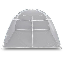 vidaXL Tente de camping 200x150x145 cm Fibre de verre Blanc