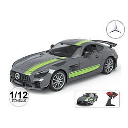 TechKidz Voiture télécommandée 1/12 2.4GHz - Modèle Mercedes AMG GTR Pro Gris anthracite