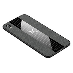 Avis Wewoo Coque Souple Pour étui de protection TPU antichoc Vivo Y91 XINLI Stitching Fabric Gris