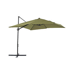 Beliani Parasol en porte-à-faux vert 2,45 x 2,45 m MONZA II