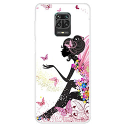 Coque en TPU impression de motifs souple fille papillon pour votre Xiaomi Redmi Note 9 Pro/Note 9 Pro Max/Note 9S