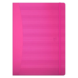 Cahier broché Professionnel Signature Oxford A5 14,8 x 21 cm - blanc ligné - 160 pages fuchsia