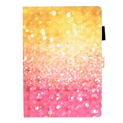 Etui en PU impression de motif décor spot lumineux avec support cristaux pour votre Apple iPad 10.2 (2019)