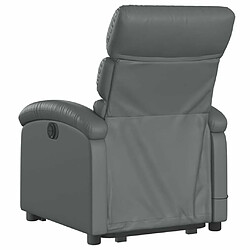 Acheter Maison Chic Fauteuil Relax pour salon, Fauteuil inclinable de massage électrique gris similicuir -GKD99802