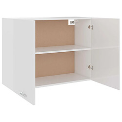 Acheter vidaXL Armoire suspendue Blanc brillant 80x31x60 cm Bois d’ingénierie