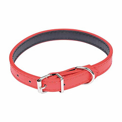 Paris Prix Collier pour Chien Design Uni 40cm Rouge