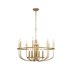 Elstead Lighting Suspension Capitol Acier Laiton naturel peint