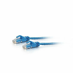 Ecm C2G 83524 Câble croisé sans accroc Cat6 550 MHz 1,5 m Bleu pas cher