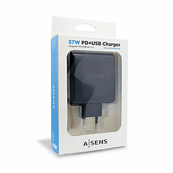 Avis Chargeur Voiture Mur Aisens PD 3.0 USB-C 57 W Noir