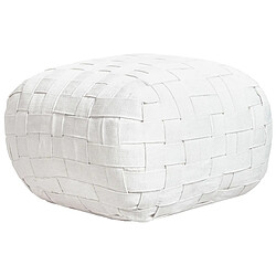 Beliani Pouf BODLA Blanc 50 cm 50 cm