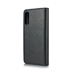 Avis Wewoo Housse Coque Etui en cuir Crazy Horse Texture Flip détachable magnétique avec support et fentes pour cartes et portefeuille Galaxy A50 Noir