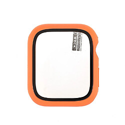 Coque en TPU caoutchouté, finition mate, orange pour votre Apple Watch Series 7 45mm