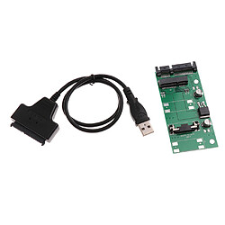 Adaptateur Usb Vers Msata, Msata Vers Sata 2.5 " Câble Avec Câble SATA à USB 2.0 pas cher