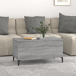 Avis Maison Chic Tabls basse,Table Console pour salon Sonoma gris 90x44,5x45 cm Bois d'ingénierie -MN97870