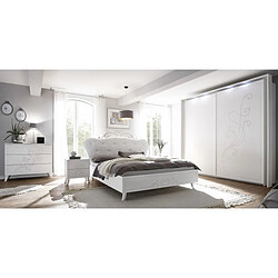 Dansmamaison Chambre complète 160x200 Blanc - LADY