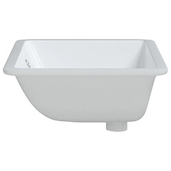 Acheter vidaXL Évier salle de bain blanc rectangulaire céramique