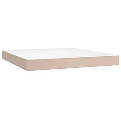 Maison Chic Matelas de lit à ressorts ensachés, Matelas doux Cappuccino 160x200x20 cm -GKD78199